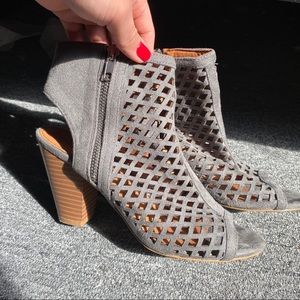 Charlotte Russe Open Toes Block Bootie